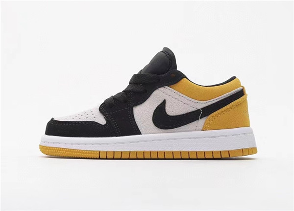 Youth Running Weapon Air Jordan 1 Black/Yellow/White Shoes 0065 Youth Running Weapon Air Jordan 1 Black/Yellow/White Shoes 0065